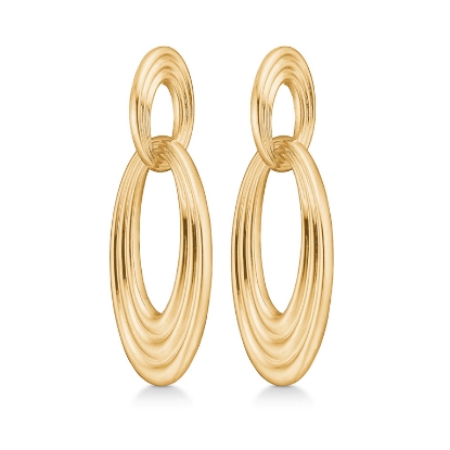 Billede af *Mads Z "Tide" øreringe 14 kt.