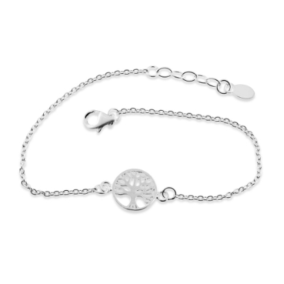 Billede af By Pind armbånd sølv  "Livets træ" 11mm (17+2 cm)