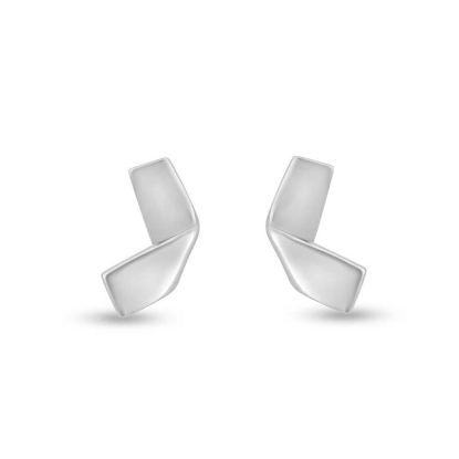 Billede af Ørestik "Fold" i sølv