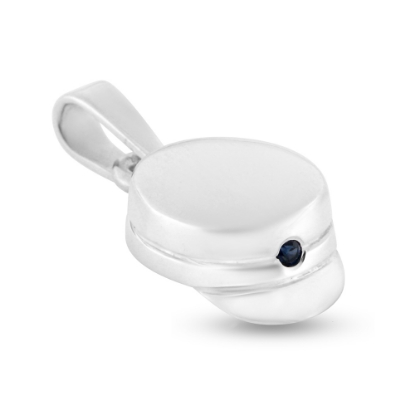 Billede af Vedhæng studenterhue, blå safir 925s 