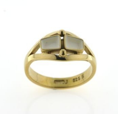 Billede af Tandring 2 tand (incl.ny ring ) 8 kt