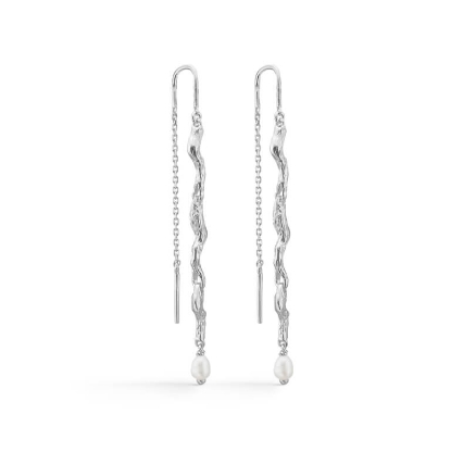 Billede af Studio Z "Tangled" øreringe sølv m. fvp