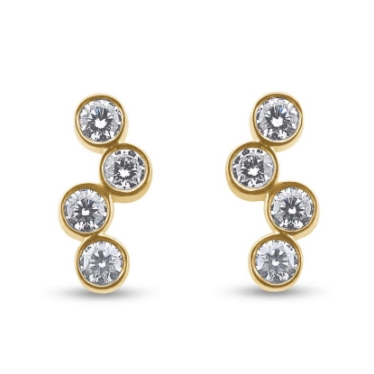 Billede af Ørestikkere Rørfatning brillant 4*0,05 w/vs. 14 kt.