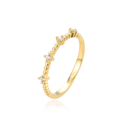 Billede af *WiOGA Naja ring sølv forgyldt (str. 50-58)