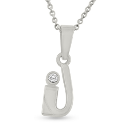 Billede af Vedhæng, brill. 0,04 w/vs 14 kt hvg