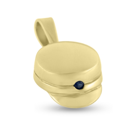 Billede af Vedhæng studenterhue, safir 0,02 ct. 8 kt. 