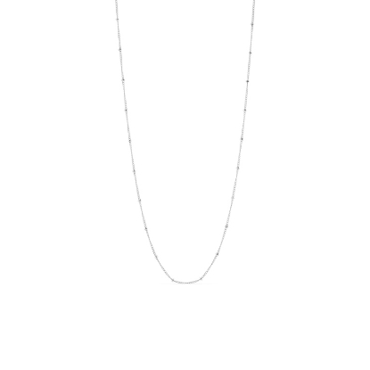 Billede af Susanne Friis Bjørner Halskæde sølv mini panser med kugler 42-45cm