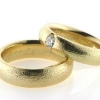Billede af 1 par ringe, damering med brill. 0,25 w/vs. 8 kt.