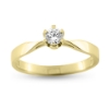 Billede af Ring solitaire  8 kt syn sten, 4,0 mm