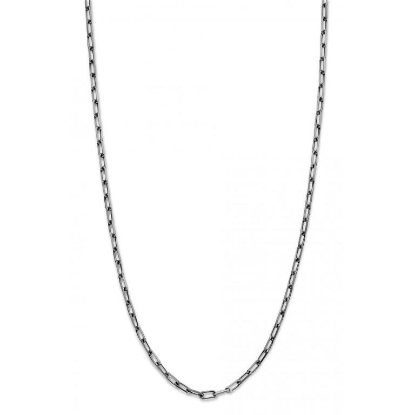 Billede af Spirit Icons Echo (M) halskæde rhodineret sølv 45cm. justérbar