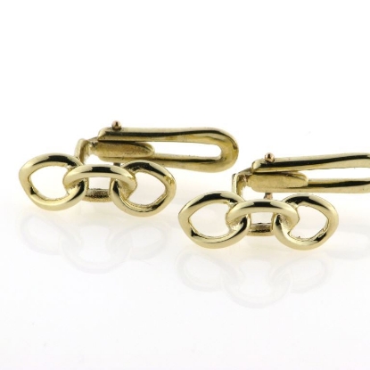 Billede af Loge kjoleknapper, lg. 15 mm. 925s. forgyldt - 8 kt. - 14 kt.