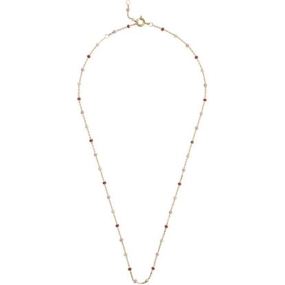 Billede af ENAMEL Copenhagen Lola Rosie halskæde forgyldt sølv m. emalje (38 + 4 cm)