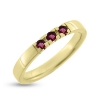 Billede af Alliancering 3* ægte rubiner a 0,06 ct. 14 kt. 