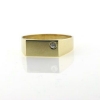 Billede af Ring m. plade syn sten 14 kt