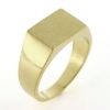 Billede af Herrering massiv lukket bund, plade 10*14 mm. 14 kt. fac. 17,1gr. (prisen er excl. guld)