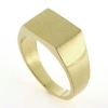 Billede af Herrering massiv lukket bund, plade 10*14 mm. 14 kt. fac. 17,1gr. (prisen er excl. guld)