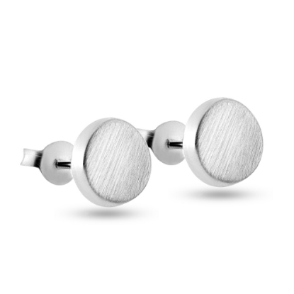 Billede af By Pind ørestikker sølv mat overflade