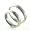Billede af Viel. & Forlov. ringe, børstet 925 s....