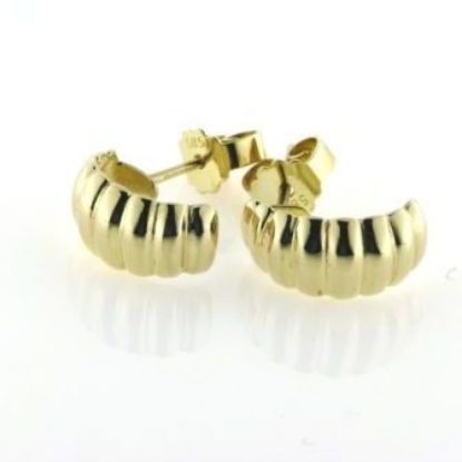 Billede af Ørering, halv creol bølget 8 kt