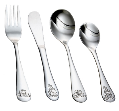 Billede af Rustfri stålbestik Kaj & Andrea, 4 dele