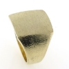 Billede af Herrering massiv lukket bund, plade 17,5*15,5 mm. 18 kt.