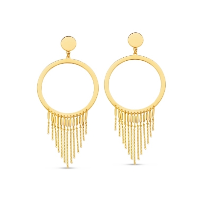 Billede af Spirit Icons Holly øreringe forgyldt sølv