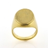Billede af Ring oval plade, lille kant, Signetring 8 kt. fac. 13,9 gr. (prisen er excl. guld)