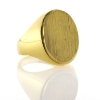 Billede af Ring oval plade, lille kant, Signetring 8 kt. fac. 13,9 gr. (prisen er excl. guld)