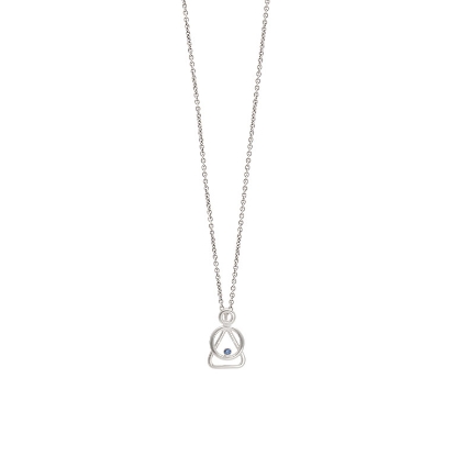 Billede af Heiring vedhæng Mor & Barn sølv 0.02 safir