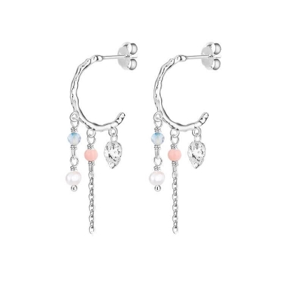 Billede af WiOGA Alona øreringe sølv m. ferskvandsperler