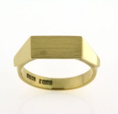 Billede af Ring plade 7*14 m/m 14 kt.