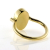 Billede af Ring med Kina natur jade og 2 brillanter 14 kt.