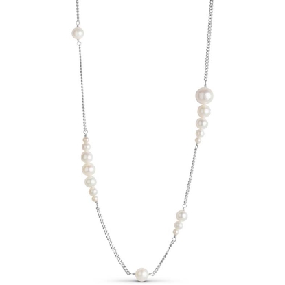 Billede af *ENAMEL Copenhagen Carmen halskæde sølv m. fvp (42+5cm)