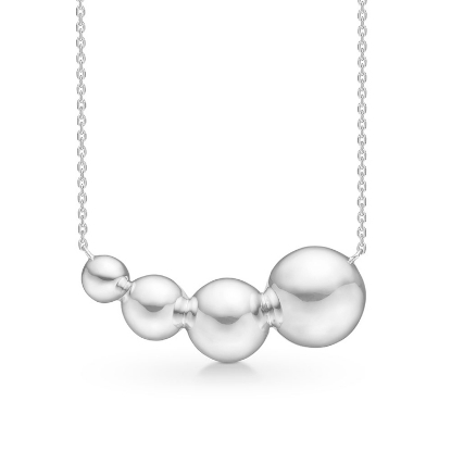 Billede af Mads Z "Biggest Ball" halskæde sølv 50cm