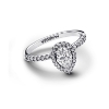 Billede af Pandora Funklende Pear Halo ring (str. 60)