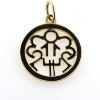 Billede af Vedhæng med monogram 14 kt. 