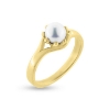 Billede af Ring med perle i 8 kt. guld