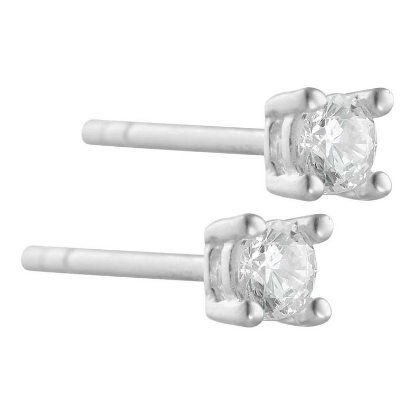 Billede af Aqua Dulce Big Kaya Clear øreringe sølv m. cz