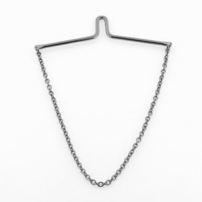 Billede af Slipsekæde rund anker, tr. 50 med bøjle 14 kt. hvg.