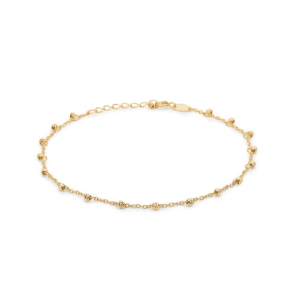 Billede af Mads Z armbånd 8 kt. guld m. kugler (18-20cm)