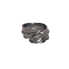 Billede af Heiring Feather ring mellem sølv oxideret str. 54