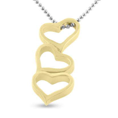 Billede af Vedhæng 3 hjerter (hj. 29 mm.)