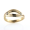 Billede af Ring med 2 brill. a 0,03 w/vs. 14 kt.