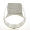 Billede af Herrering massiv 8 kt. facon 26,2 gr. (prisen er excl. guld) lukket bund, plade 16*15 mm.