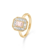 Billede af Mads Z "Monaco" ring 14 kt. guld m. pink morganit og brillanter (str. 54)
