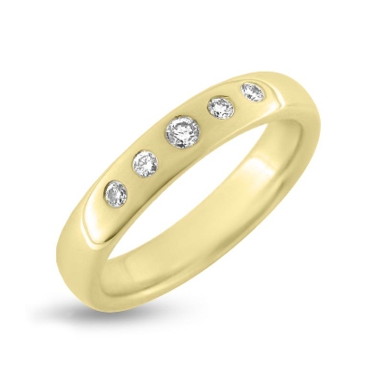 Billede af Ring 5* brill. 1* 0,04 + 4* 0,02  w/vs. (str.-59)