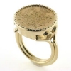 Billede af Ring med guldmønt, 14 kt.  (excl. mønt)