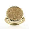 Billede af Ring med guldmønt, 14 kt.  (excl. mønt)