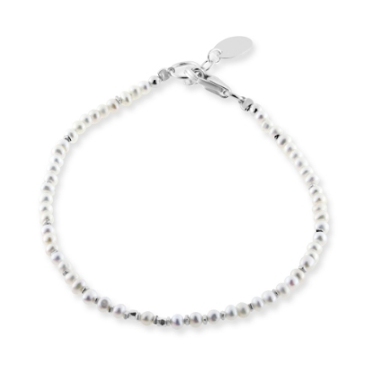 Billede af By Pind Colorful armbånd sølv med ferskvandsperler
