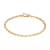 Billede af Armbånd anker facet 14kt t 1,00/br 2,5mm 21cm